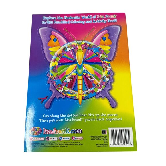 Lisa Frank Giant Coloring Activity Book 2019 Crayola Twistables Crayons Lot of 5 - Picture 4 of 9